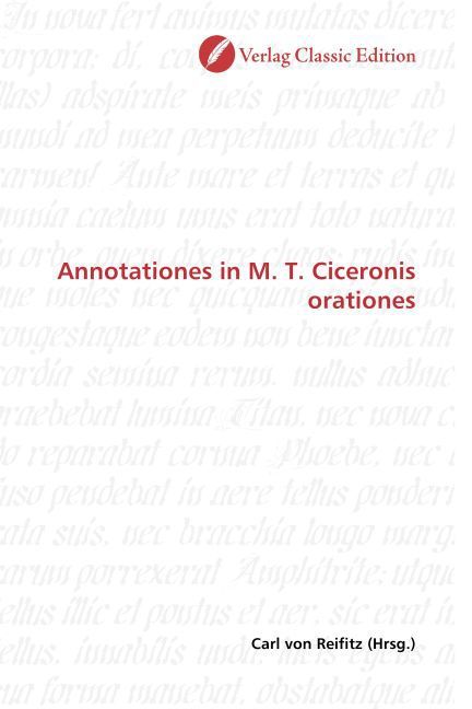 Produktbild: Annotationes in M. T. Ciceronis orationes