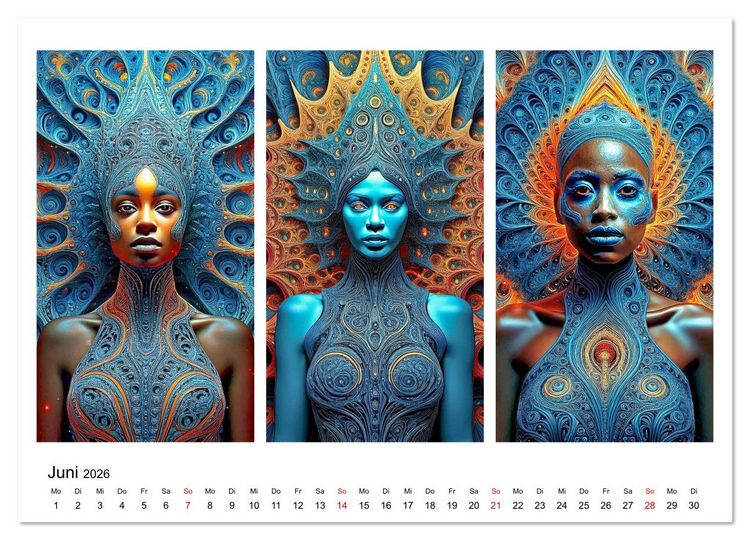 Produktbild: Dreiklang der K&ouml;pfe (Wandkalender 2026 DIN A3 quer), CALVENDO Monatskalender