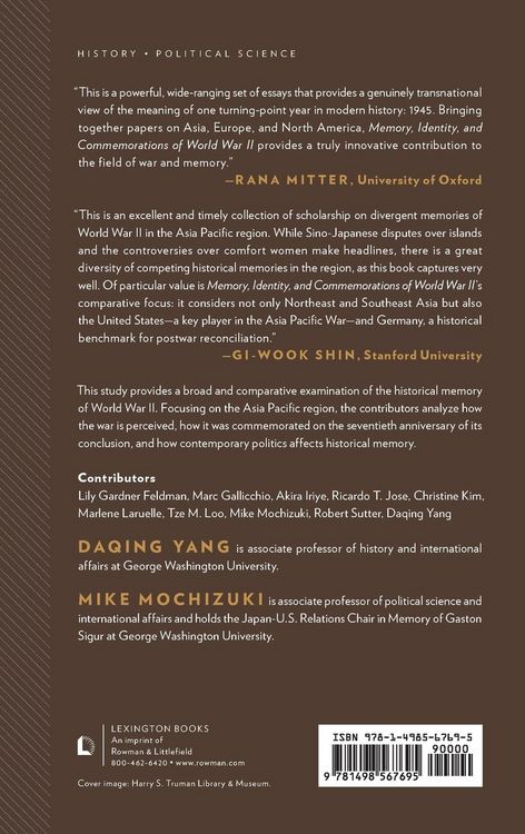 Produktbild: Memory, Identity, and Commemorations of World War II