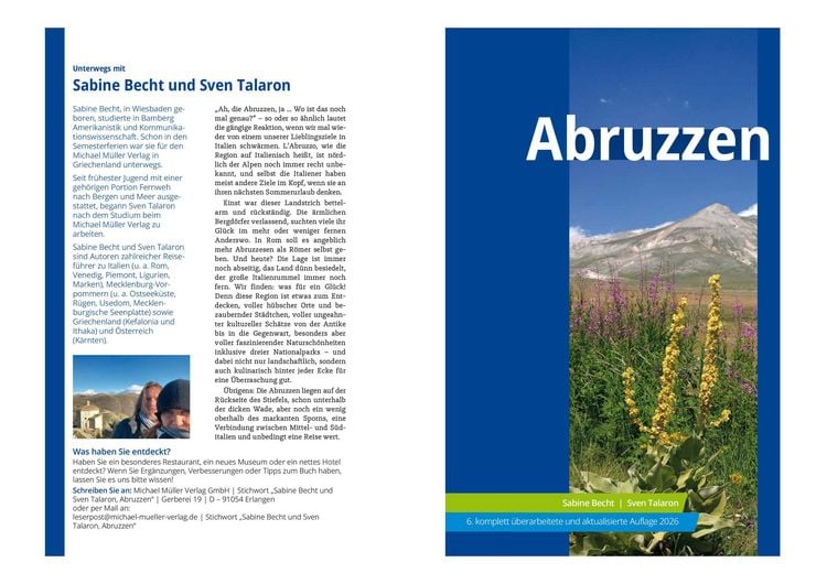 Produktbild: MICHAEL M&Uuml;LLER Reisef&uuml;hrer Abruzzen