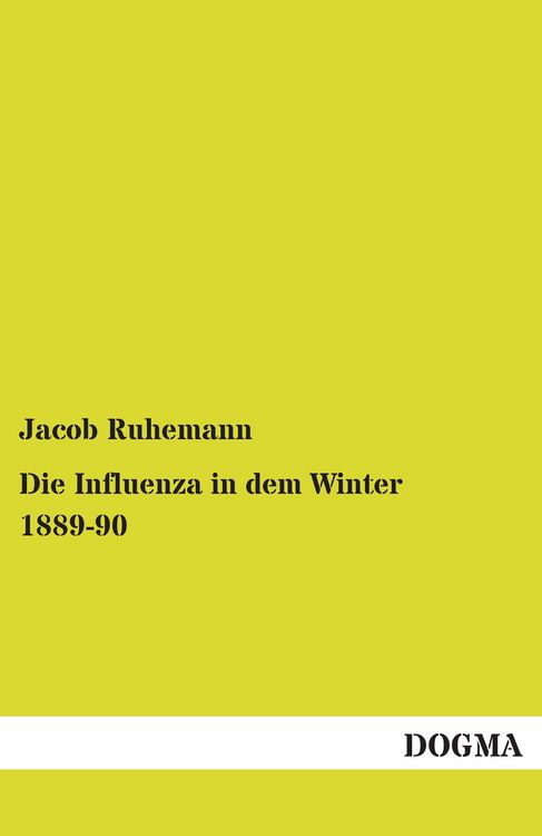 Produktbild: Die Influenza in dem Winter 1889-90