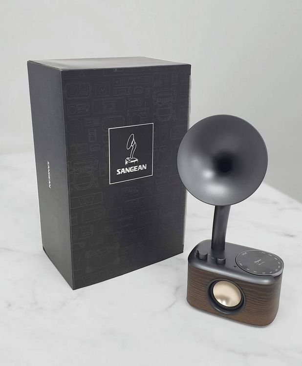 Produktbild: Sangean WR-45 Black Tischradio UKW AUX, Bluetooth&reg; wiederaufladbar Schwarz