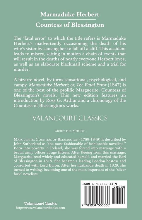 Produktbild: Marmaduke Herbert; Or, the Fatal Error
