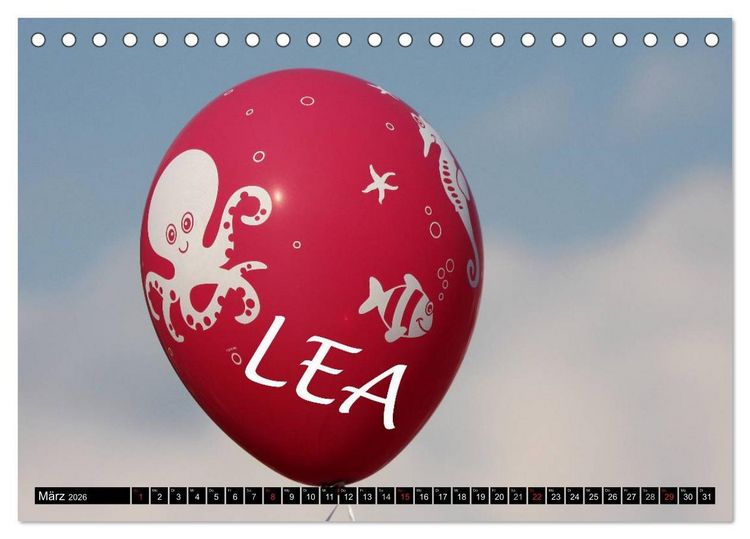 Produktbild: Nur f&uuml;r LEA (Tischkalender 2026 DIN A5 quer), CALVENDO Monatskalender