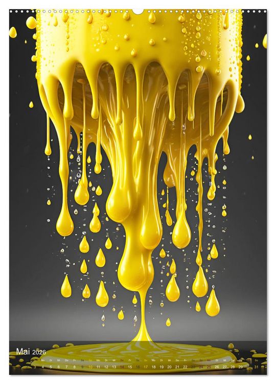 Produktbild: Splish! Splash! DROP ART (Wandkalender 2026 DIN A2 hoch), CALVENDO Monatskalender