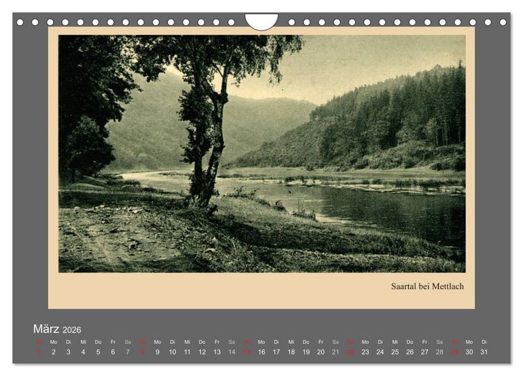 Produktbild: Saarland - vunn domols (frieher), Landkreis Merzig-Wadern (Wandkalender 2026 DIN A4 quer), CALVENDO Monatskalender