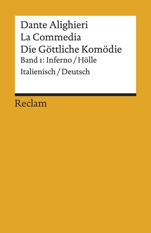 Produktbild: La Commedia / Die G&ouml;ttliche Kom&ouml;die. Band 1: Inferno / H&ouml;lle. Italienisch/Deutsch
