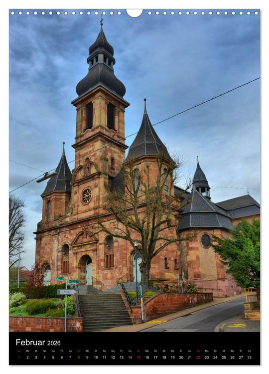 Produktbild: Sa(ar)krale Baukunst - Kirchenarchitektur im Saarland (Wandkalender 2026 DIN A3 hoch), CALVENDO Monatskalender