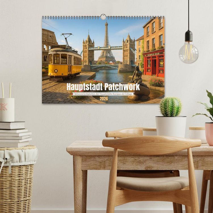 Produktbild: Hauptstadt Patchwork (Wandkalender 2026 DIN A3 quer), CALVENDO Monatskalender