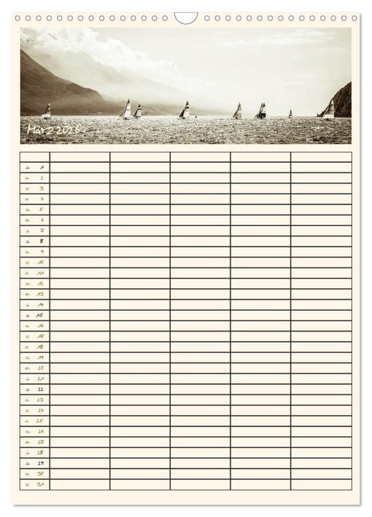Produktbild: Der Gardasee im Norden - Familienplaner 2026 (Wandkalender 2026 DIN A3 hoch), CALVENDO Monatskalender