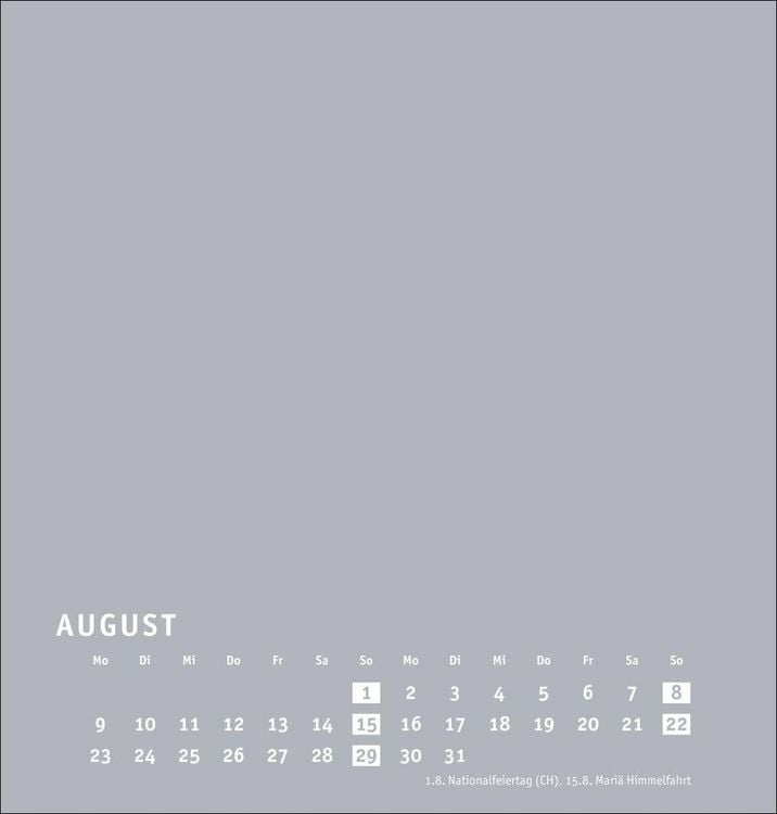 Produktbild: Premium-Bastelkalender silbergrau mittel 2027