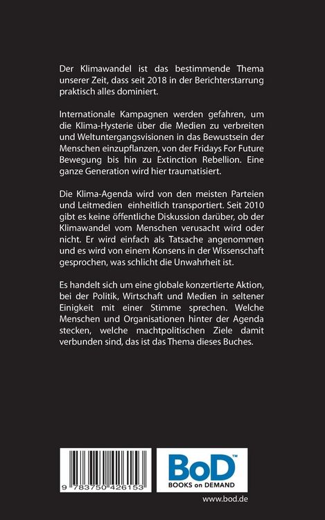 Produktbild: Die CO2-Agenda der neuen sozialistischen Weltordnung