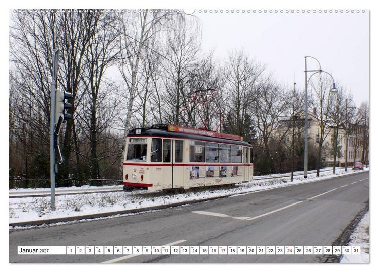 Produktbild: LOWA-Stra&szlig;enbahnen Naumburg-Gera-Sta&szlig;furt-Frankfurt/Oder (hochwertiger Premium Wandkalender 2027 DIN A2 quer), Kunstdruck in Hochglanz