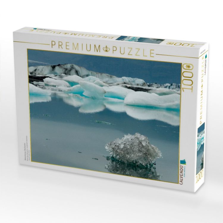Produktbild: CALVENDO Puzzle Gletschersee J&ouml;kulsarlon | 1000 Teile Lege-Gr&ouml;&szlig;e 64x48cm Foto-Puzzle f&uuml;r gl&uuml;ckliche Stunden