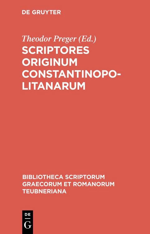 Produktbild: Scriptores originum Constantinopolitanarum