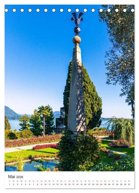 Produktbild: Lago Maggiore - Atemberaubende Landschaften (Tischkalender 2026 DIN A5 hoch), CALVENDO Monatskalender