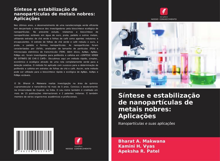 Produktbild: S&iacute;ntese e estabiliza&ccedil;&atilde;o de nanopart&iacute;culas de metais nobres: Aplica&ccedil;&otilde;es
