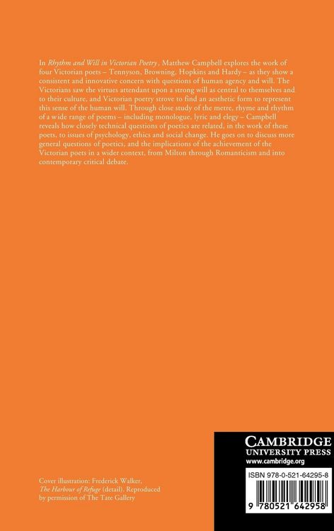 Produktbild: Rhythm and Will in Victorian Poetry