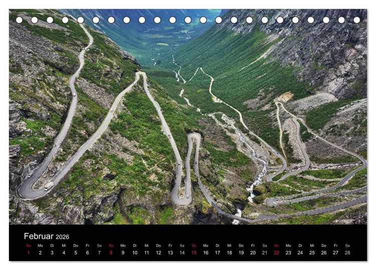 Produktbild: Atemberaubendes Norwegen (Tischkalender 2026 DIN A5 quer), CALVENDO Monatskalender