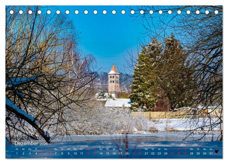 Produktbild: stiftsruine zu bad hersfeld (Tischkalender 2026 DIN A5 quer), CALVENDO Monatskalender