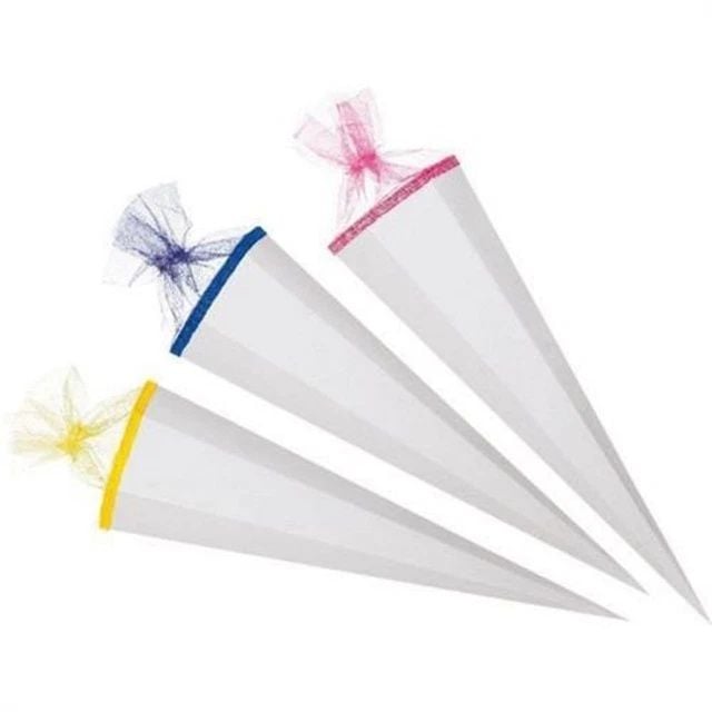 Produktbild: Nestler Bastelschult&uuml;te wei&szlig; 6eckig 85cm 5fach sortiert
