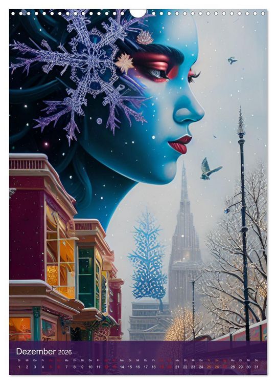 Produktbild: Fotokunst mit KI - Surrealismus (Wandkalender 2026 DIN A3 hoch), CALVENDO Monatskalender