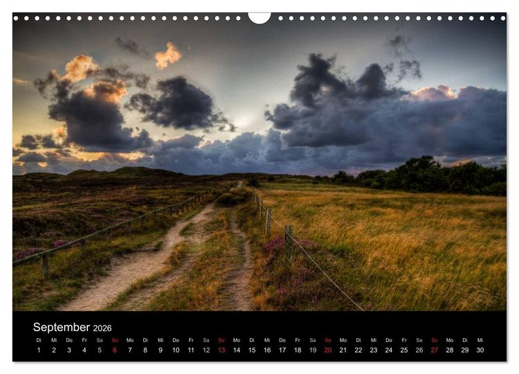 Produktbild: Sylt Morsumer Kliffabende Fotografien von Tobias Thiele (Wandkalender 2026 DIN A3 quer), CALVENDO Monatskalender