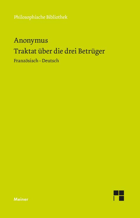 Produktbild: Traktat &uuml;ber die drei Betr&uuml;ger