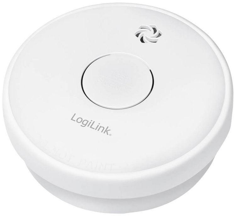 Produktbild: LogiLink Rauchwarnmelder batteriebetrieben (&Oslash; x H) 100mm x 34.5mm