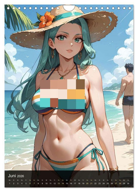 Produktbild: Manga Beauties - 12 Sch&ouml;nheiten im Manga-Stil (Wandkalender 2026 DIN A4 hoch), CALVENDO Monatskalender