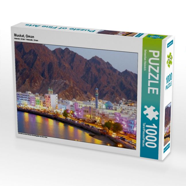 Produktbild: CALVENDO Puzzle Muskat, Oman | 1000 Teile Lege-Gr&ouml;&szlig;e 64x48cm Foto-Puzzle f&uuml;r gl&uuml;ckliche Stunden