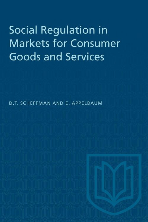 Produktbild: Social Regulation in Markets for Consumer Goods and Services