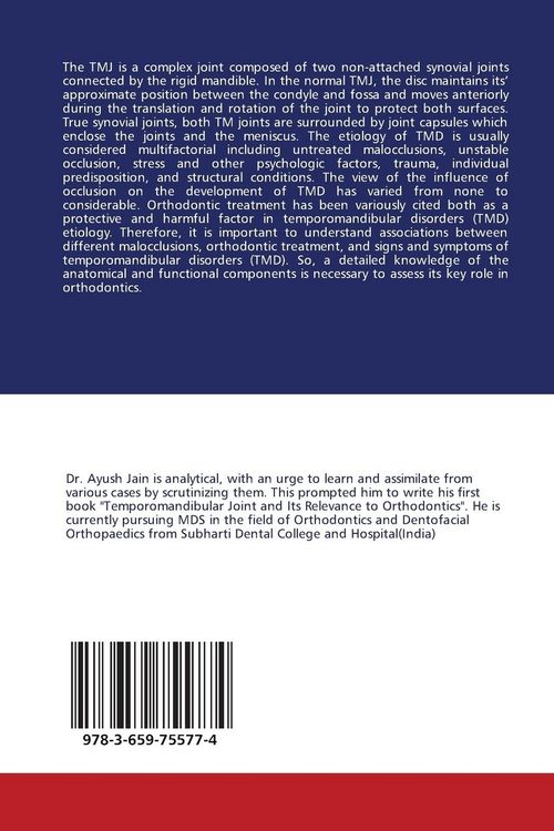 Produktbild: Temporomandibular joint and its relevance to orthodontics