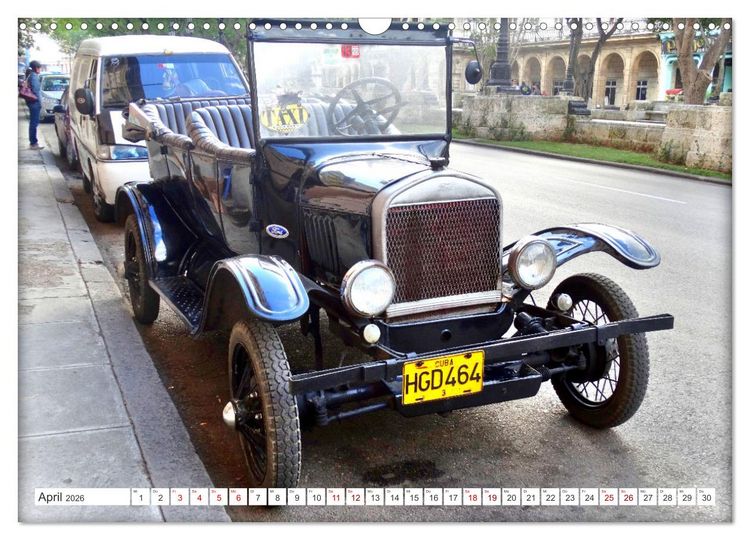 Produktbild: Tin Lizzie - Ford Modell T in Kuba (Wandkalender 2026 DIN A3 quer), CALVENDO Monatskalender