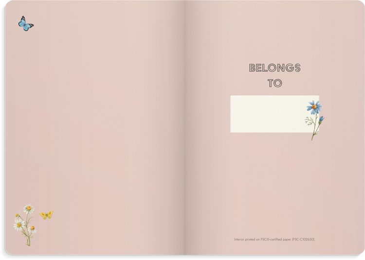 Produktbild: Burde Notizbuch Deluxe A5 Pink Meadow