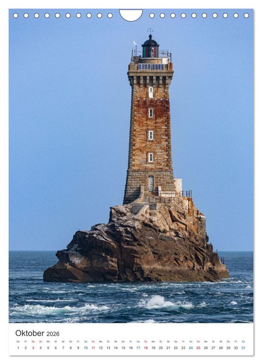Produktbild: Leuchtturm-Legenden im Westen der Bretagne (Wandkalender 2026 DIN A4 hoch), CALVENDO Monatskalender