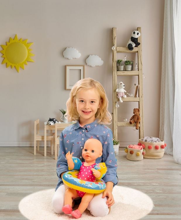 Produktbild: Heless - Puppen-Badeanzug, Clogs, Schwimmring und -flügel