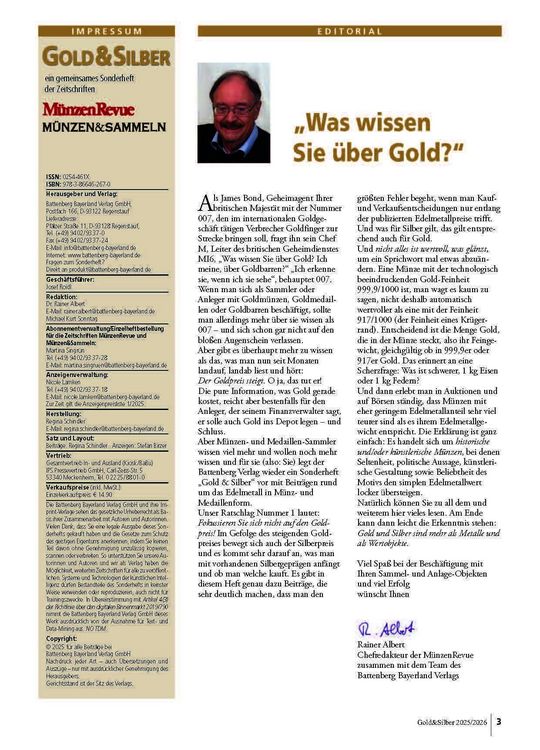 Produktbild: Sonderheft Gold & Silber