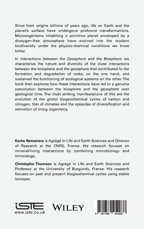 Produktbild: Interactions Between the Geosphere and the Biosphere