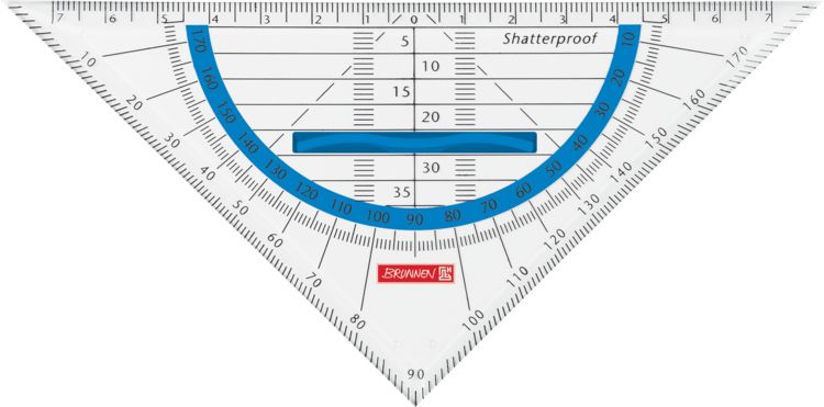 Produktbild: Brunnen Geometrie-Dreieck 16cm Griff azur