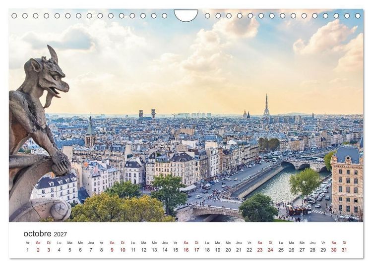 Produktbild: Visite de la France (Calendrier mural 2027 DIN A4 vertical), CALVENDO calendrier mensuel