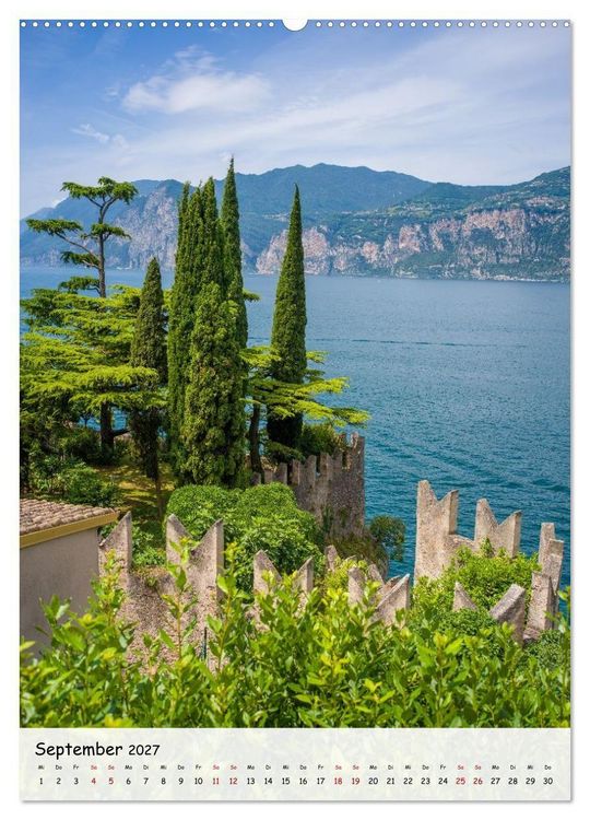 Produktbild: Malcesine - Eine Perle des Gardasees (hochwertiger Premium Wandkalender 2027 DIN A2 hoch), Kunstdruck in Hochglanz