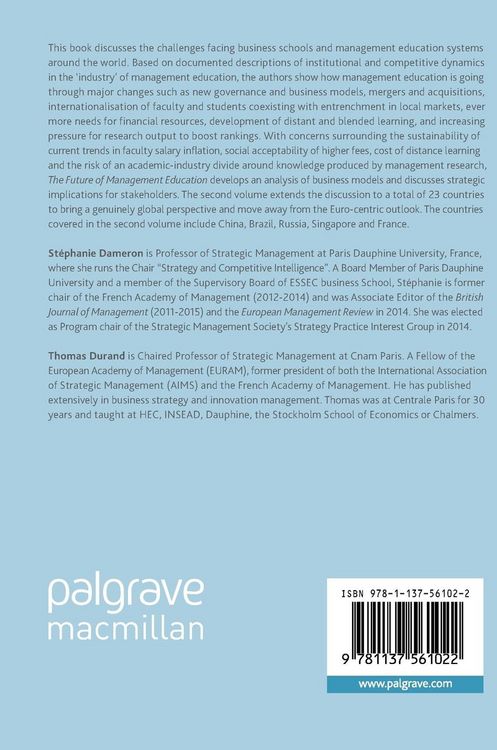 Produktbild: The Future of Management Education