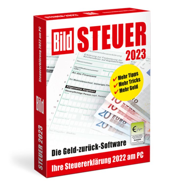 Produktbild: Bild Steuer 2023 (f&uuml;r Steuerjahr 2022) - Die Geld-zur&uuml;ck-Software