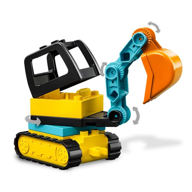 Produktbild: LEGO DUPLO Bagger und Laster, Montessori Spielzeug ab 2 Jahren 10931
