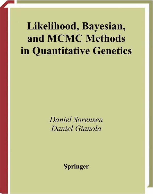 Produktbild: Likelihood, Bayesian, and MCMC Methods in Quantitative Genetics