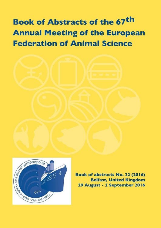 Produktbild: Book of Abstracts of the 67th Annual Meeting of the European Federation of Animal Science