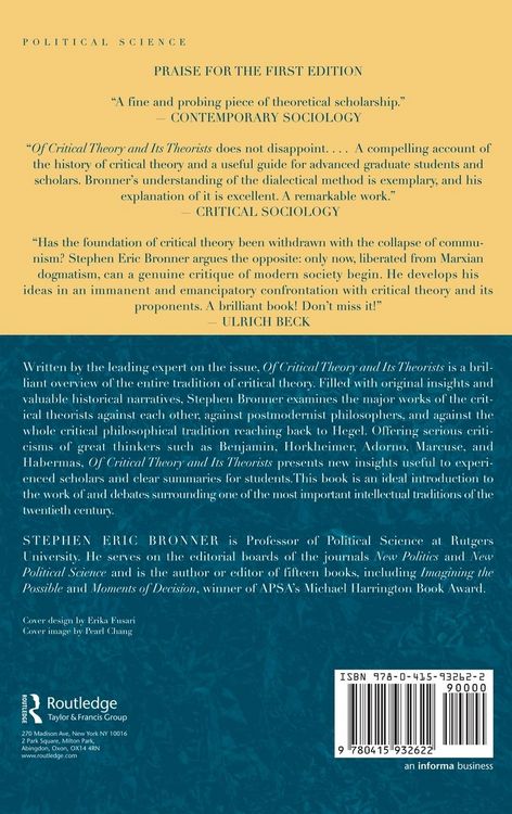 Produktbild: Of Critical Theory and Its Theorists