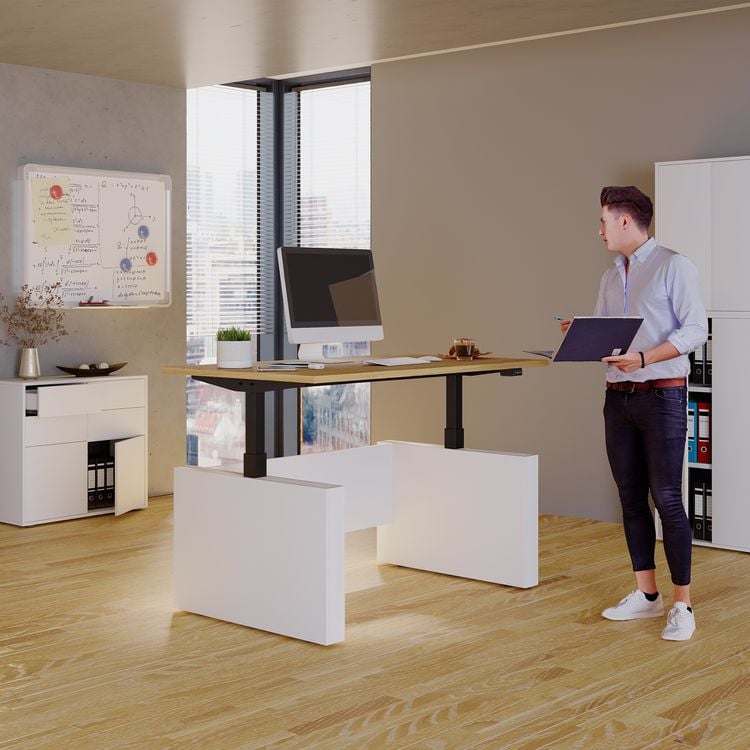 Produktbild: Schreibtisch h&ouml;henverstellbar Salia 140x80