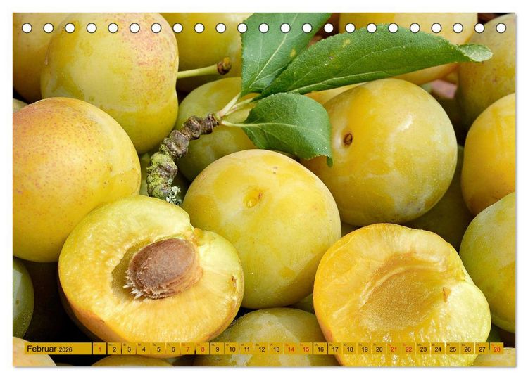 Produktbild: GELB - Gem&uuml;se und Obst - Sonnengereift (Tischkalender 2026 DIN A5 quer), CALVENDO Monatskalender